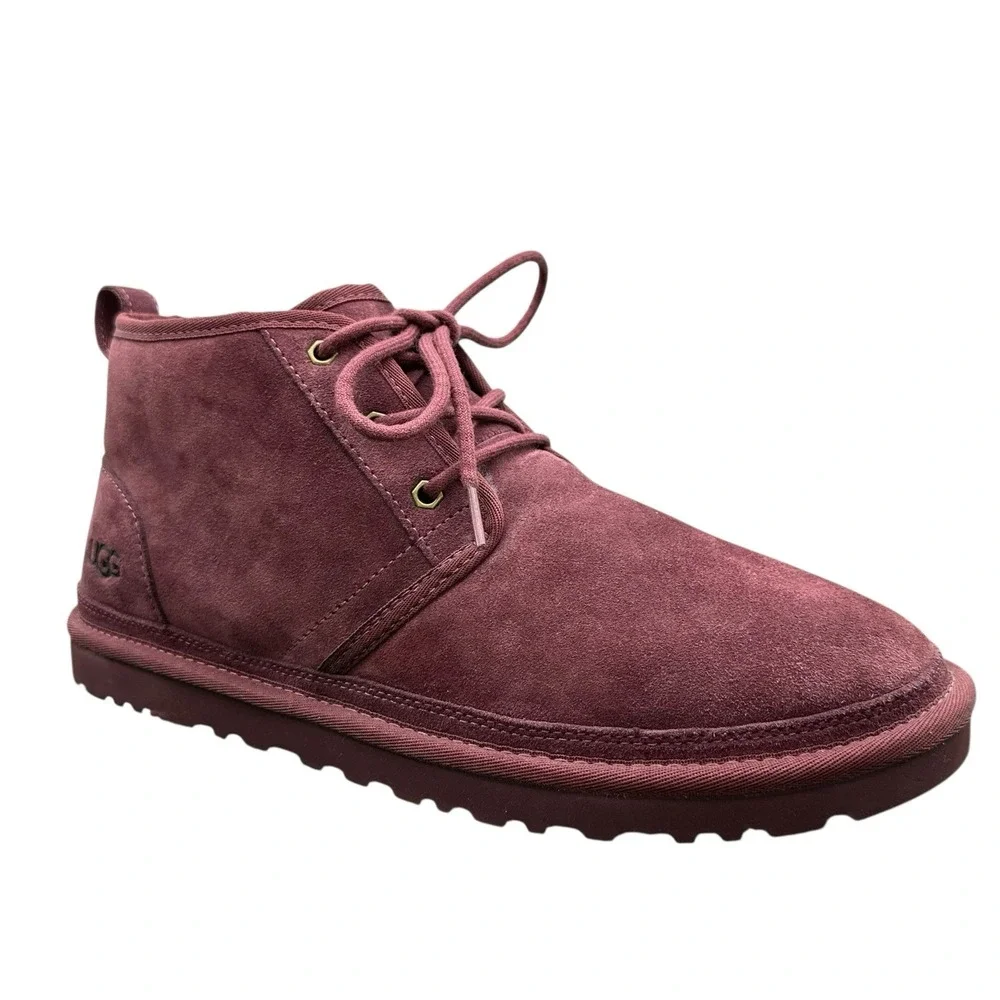 UGG Men's Size 12 Neumel Classic Suede Lace Up Chukka Boot Shoes Wine